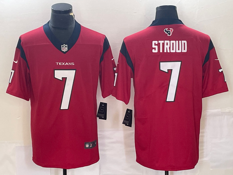 Men's Houston Texans C.J. Stroud #7 Red Jersey